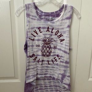 Live aloha salt life tank top